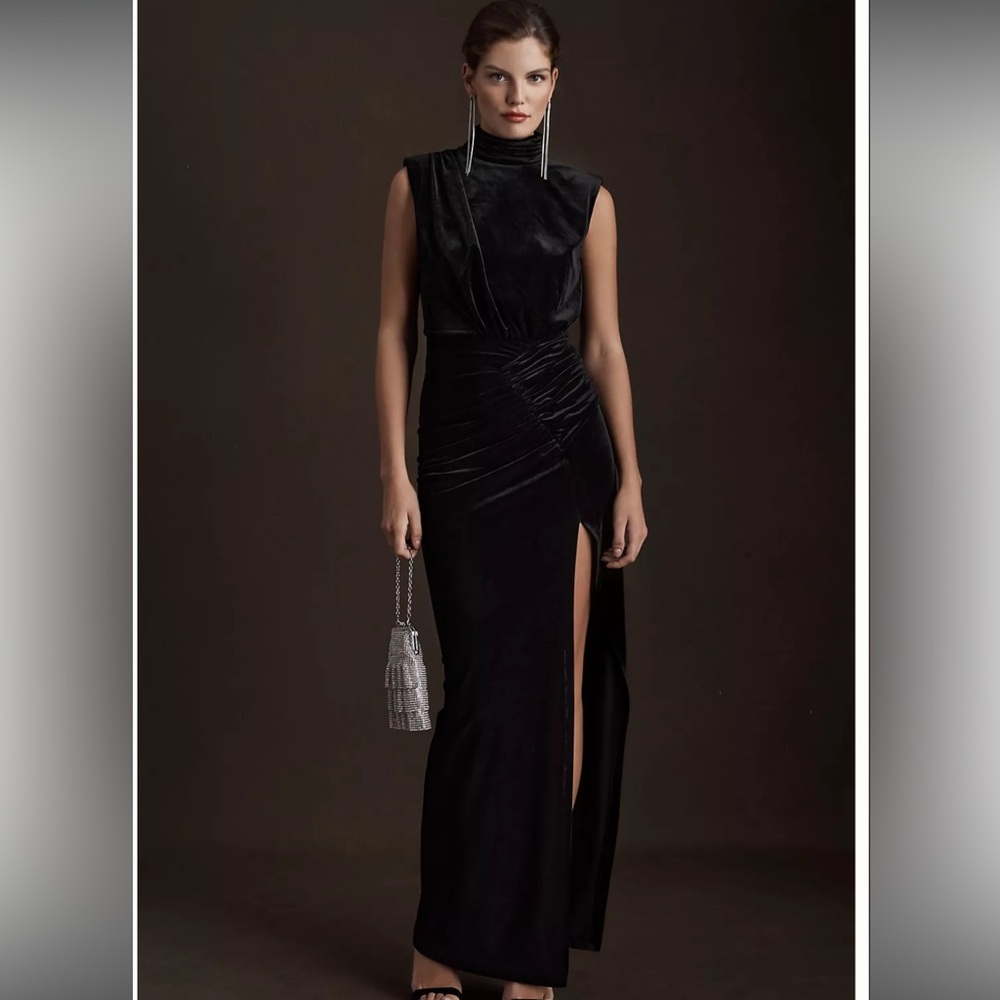 Anthropologie Ronny Kobo Billie Velvet Dress - Picture 2 of 10